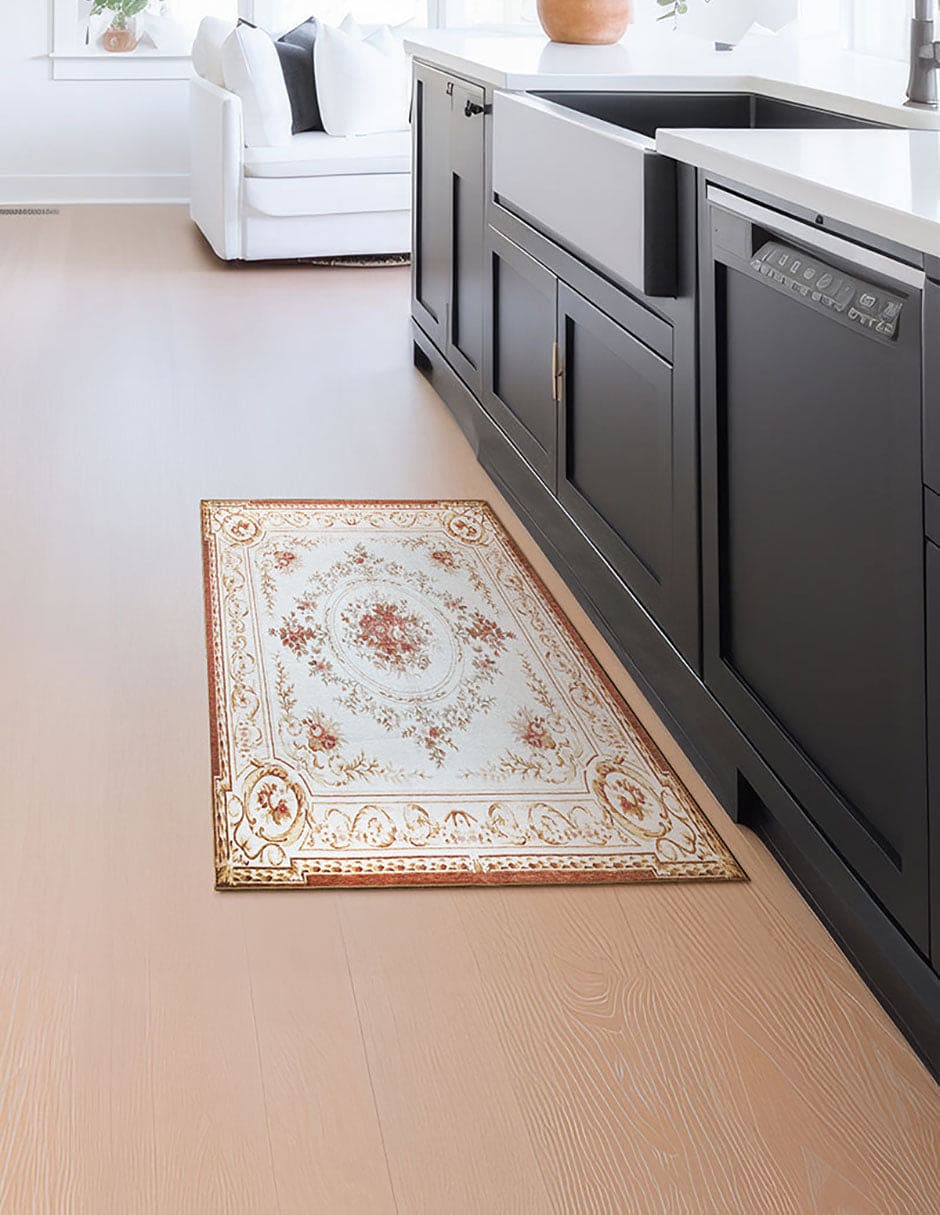 Tapete Decorativo Lavable Aubusson Beige