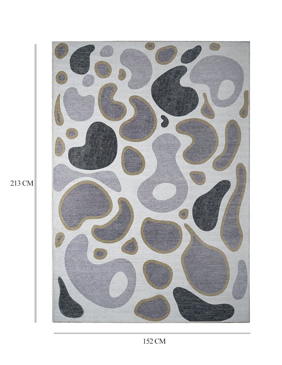 Tapete Decorativo Lavable Kyoa Gris Oliva
