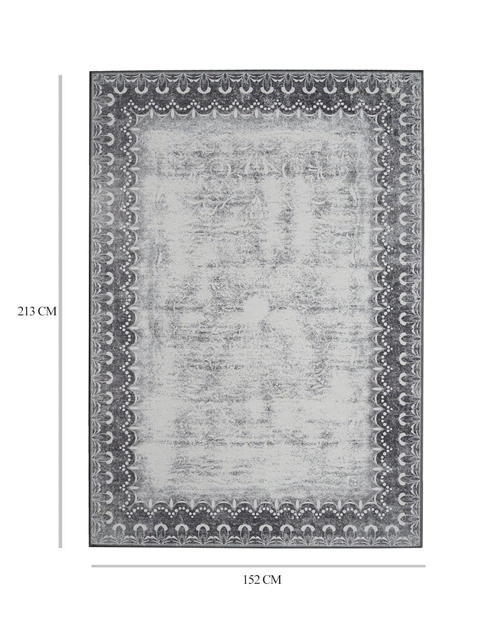 Tapete Decorativo Lavable Gris Bordeada Dardon