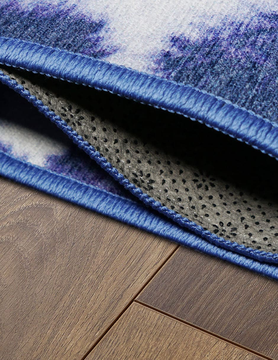 Tapete Decorativo Lavable Shibori Geométrica Diamante Azul