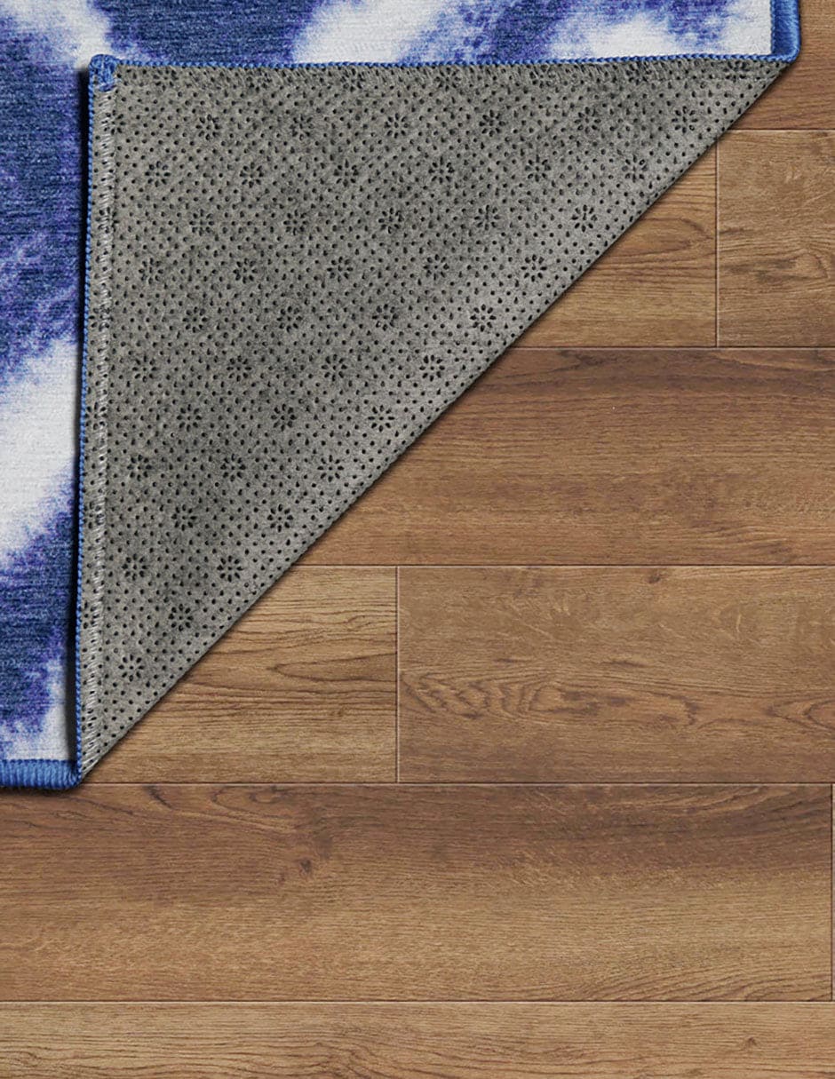 Tapete Decorativo Lavable Shibori Geométrica Diamante Azul