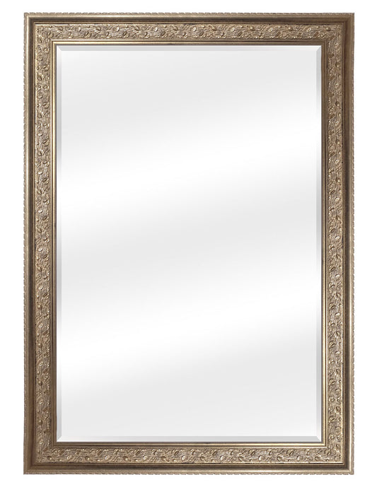 Espejo Biselado de Pared Enmarcado en color Dorado clásico