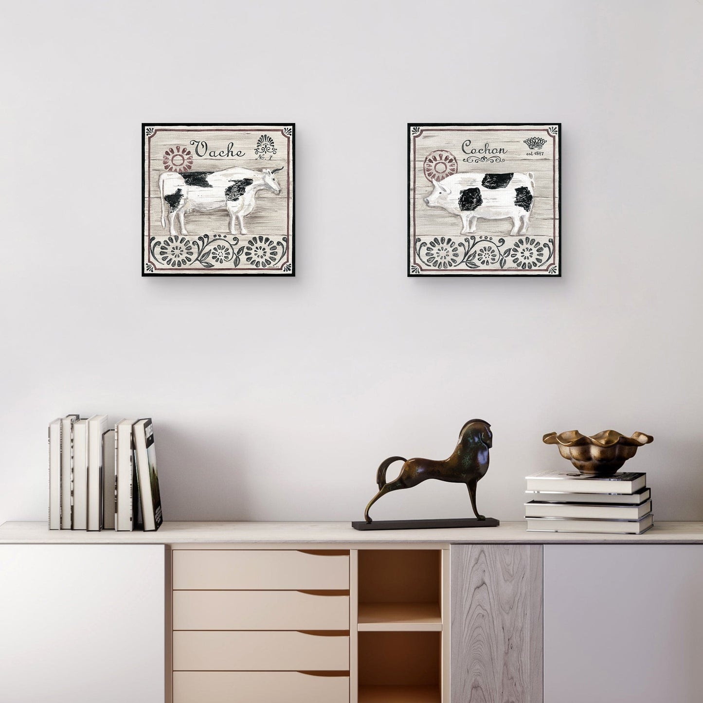 Vaca de granja francesa gris - Jennifer Brinley
