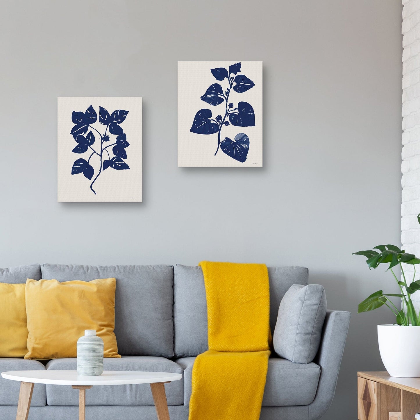 Indigo Botanico I - Stellar Design Studio
