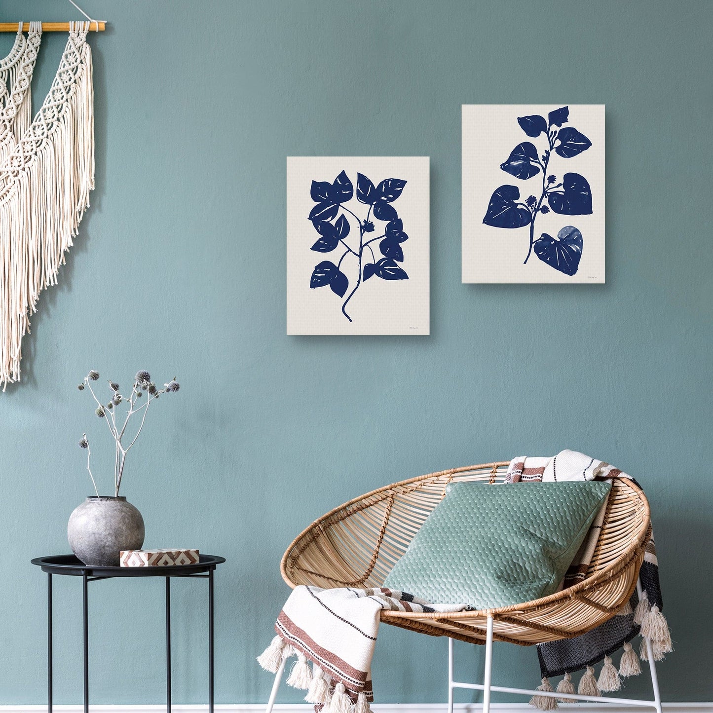 Indigo Botanico I - Stellar Design Studio