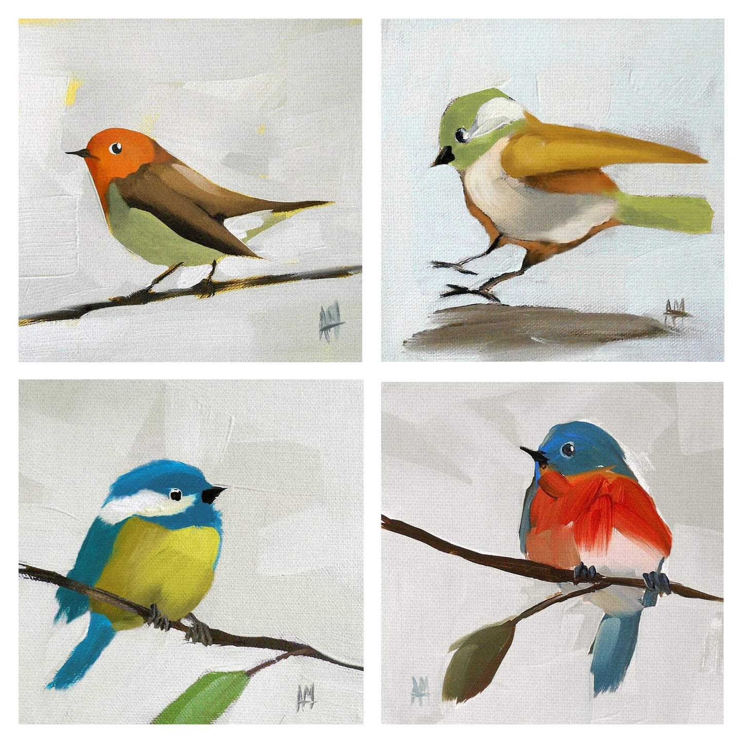 Pajaro azul III - Angela Moulton