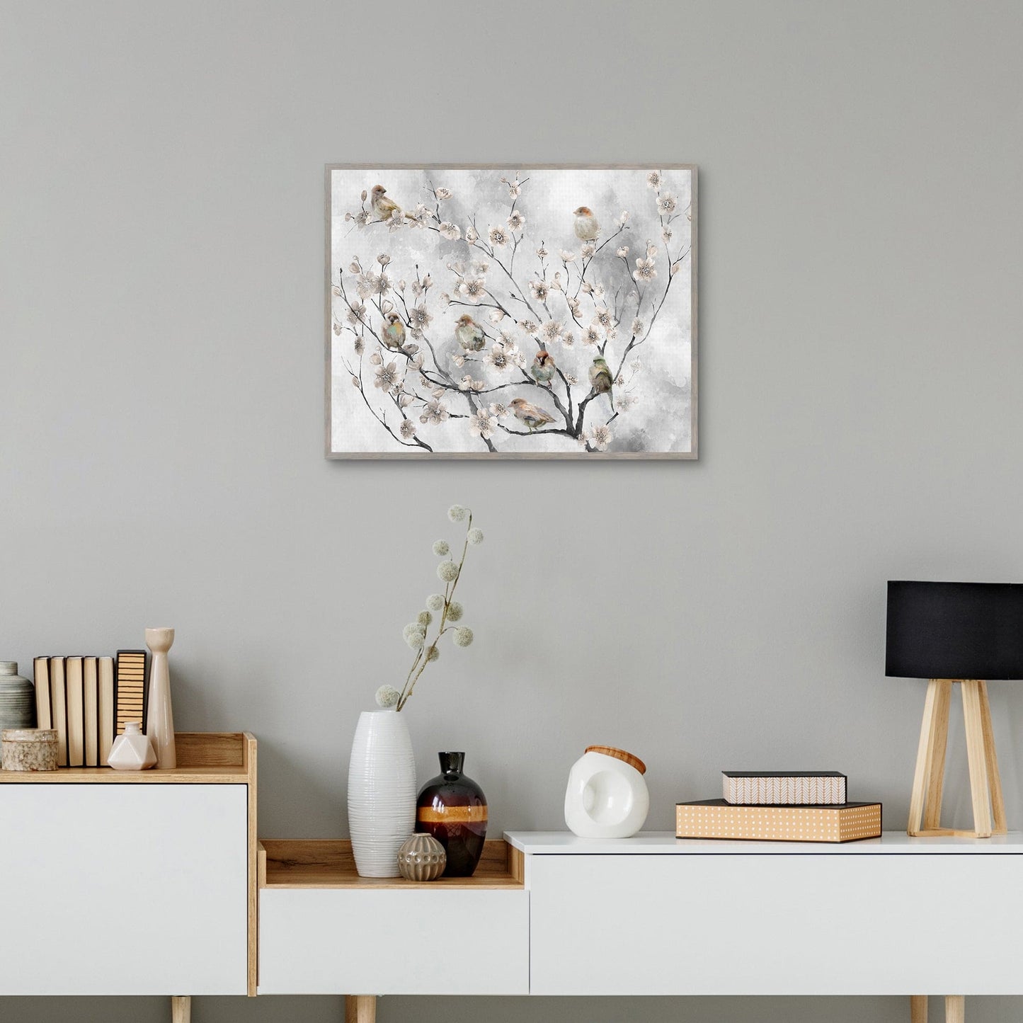 Pájaros de flor de cerezo - Studio Arts