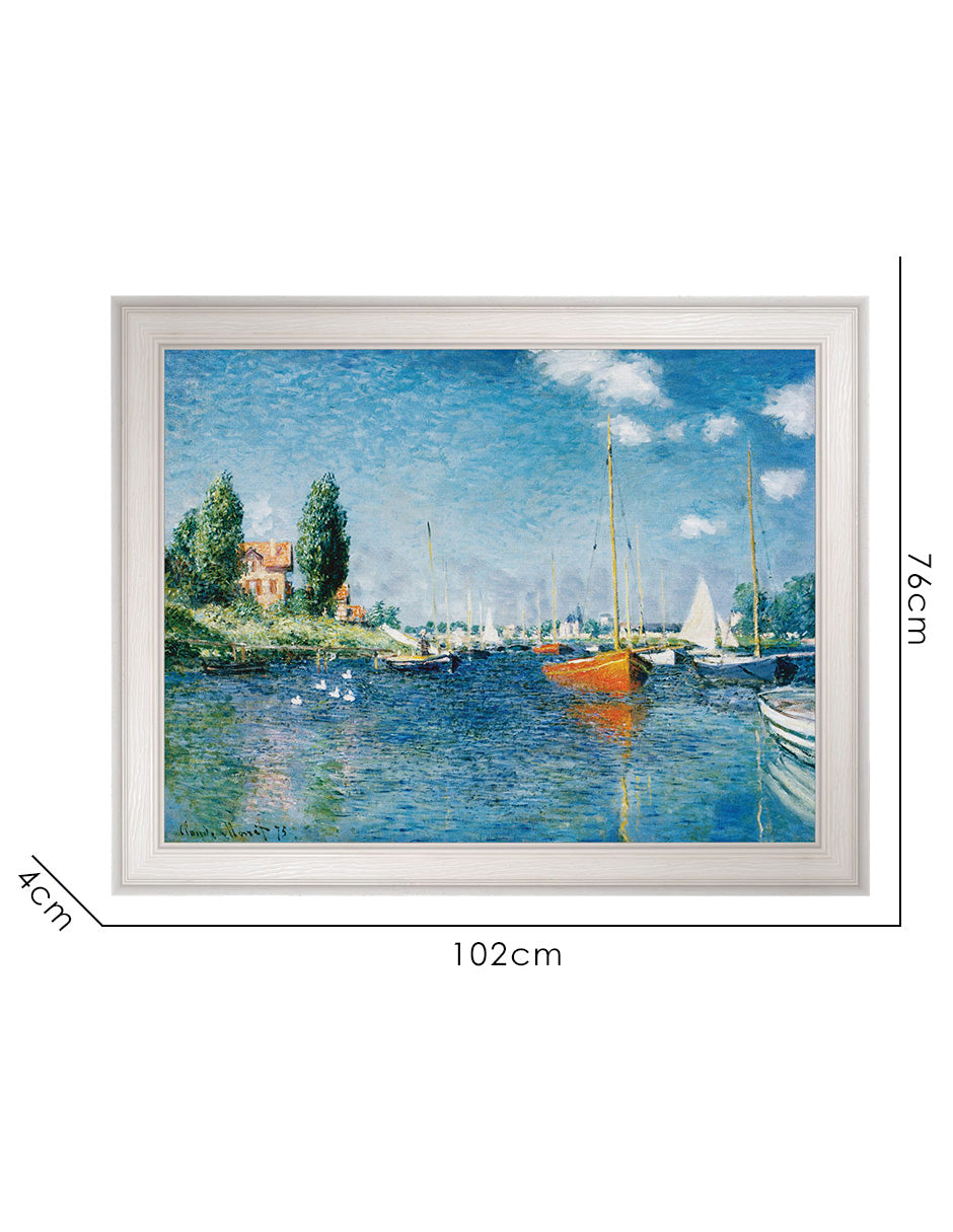 Barcos Rojos en Argenteuil - Claude Monet