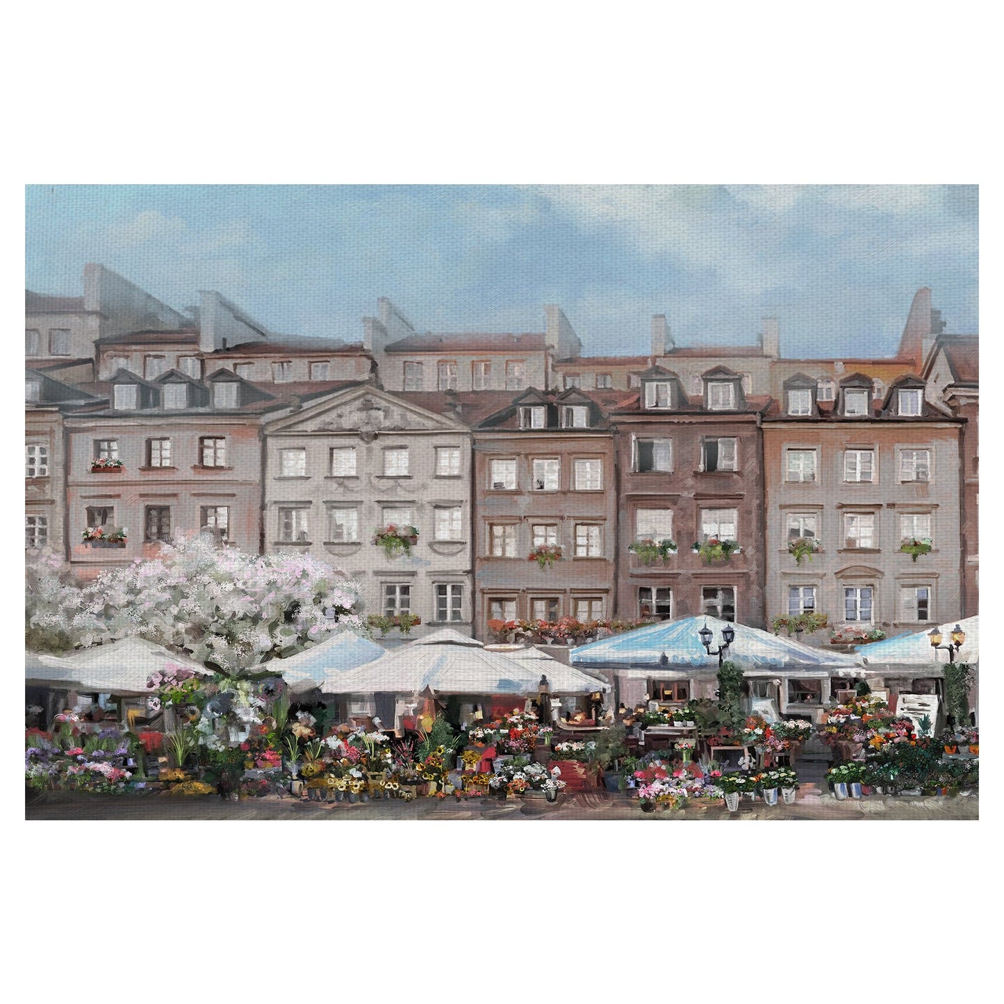 El retrato del mercado de las flores - Studio Arts