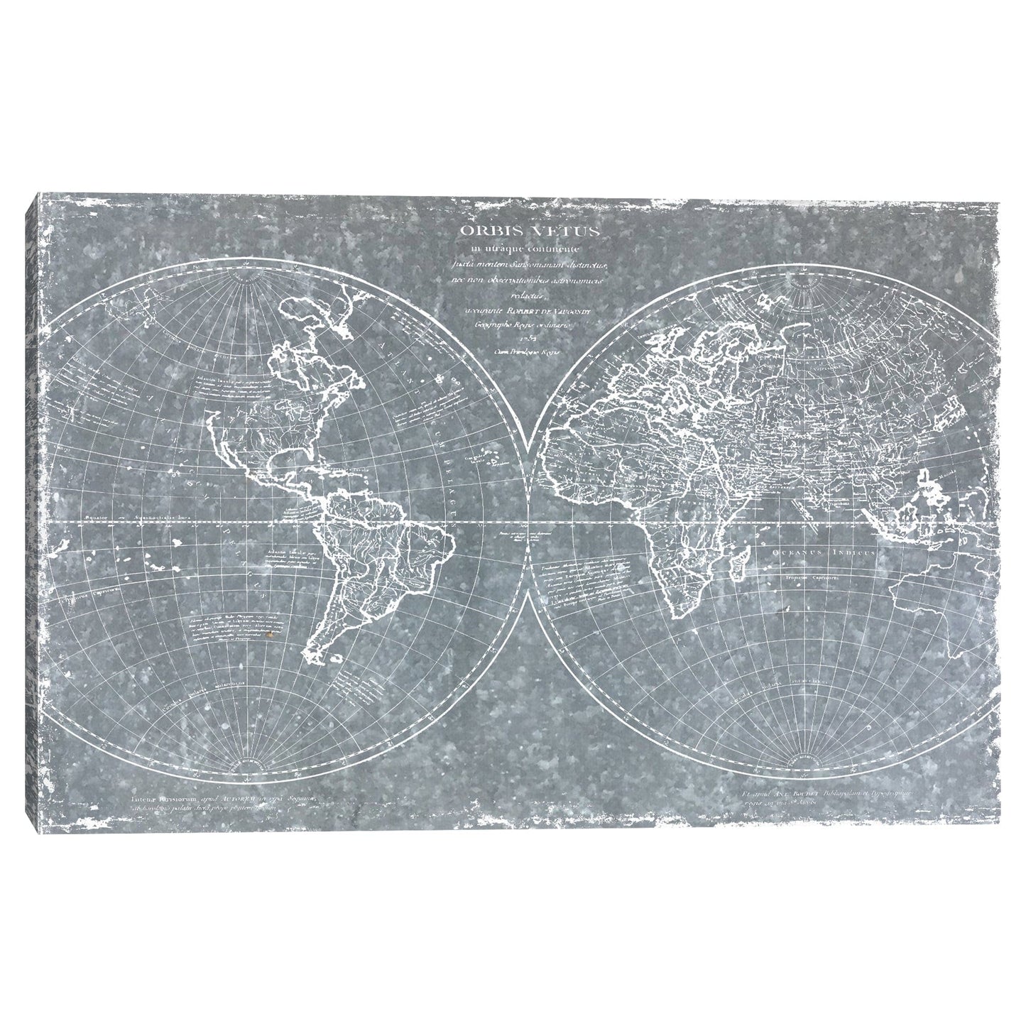 Mapa del mundo galvanizado - CAD Designs