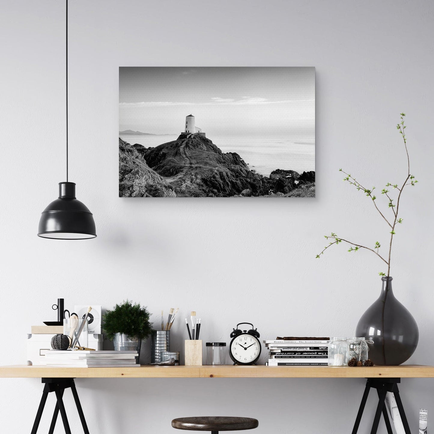 Faro al atardecer B & W - Nocturna