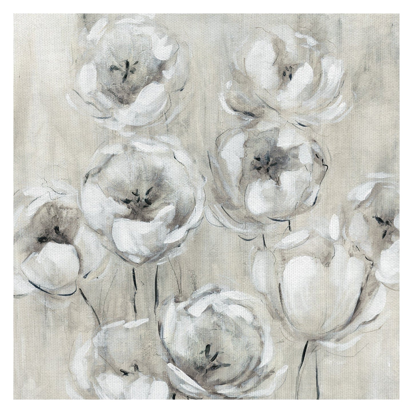 Tulipanes incompletos blancos - Carol Robinson