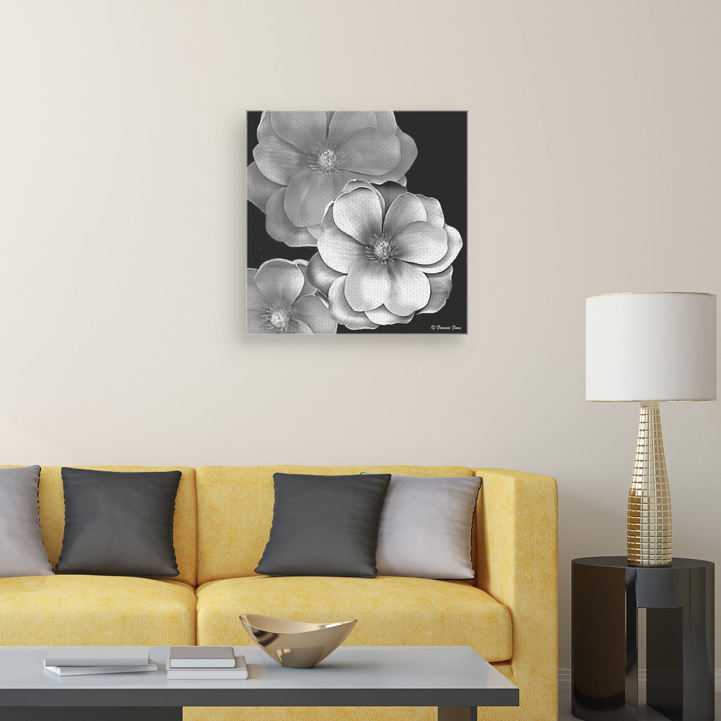 Magnolia en blanco y negro - Frannie Funn
