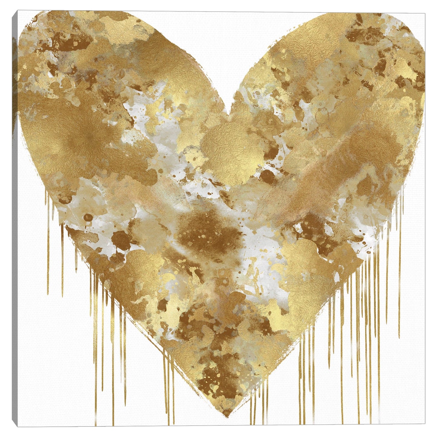Gran corazon dorado y blanco - Lindsay Rodgers