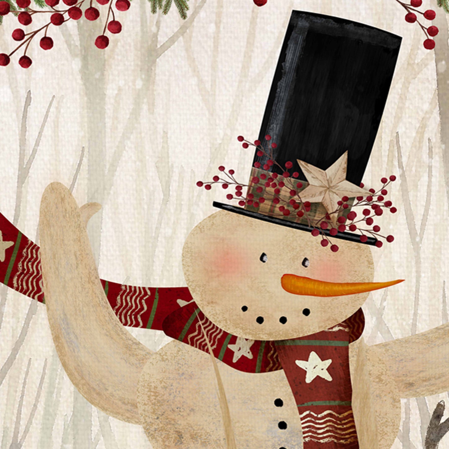 Muñeco de nieve de bienvenida - Beth Albert