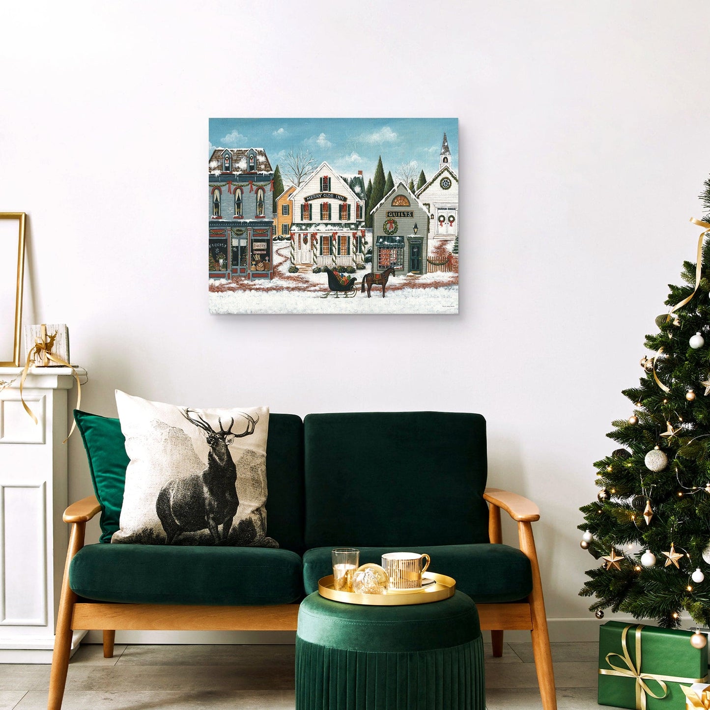 Pueblo de Navidad I - David Carter Brown