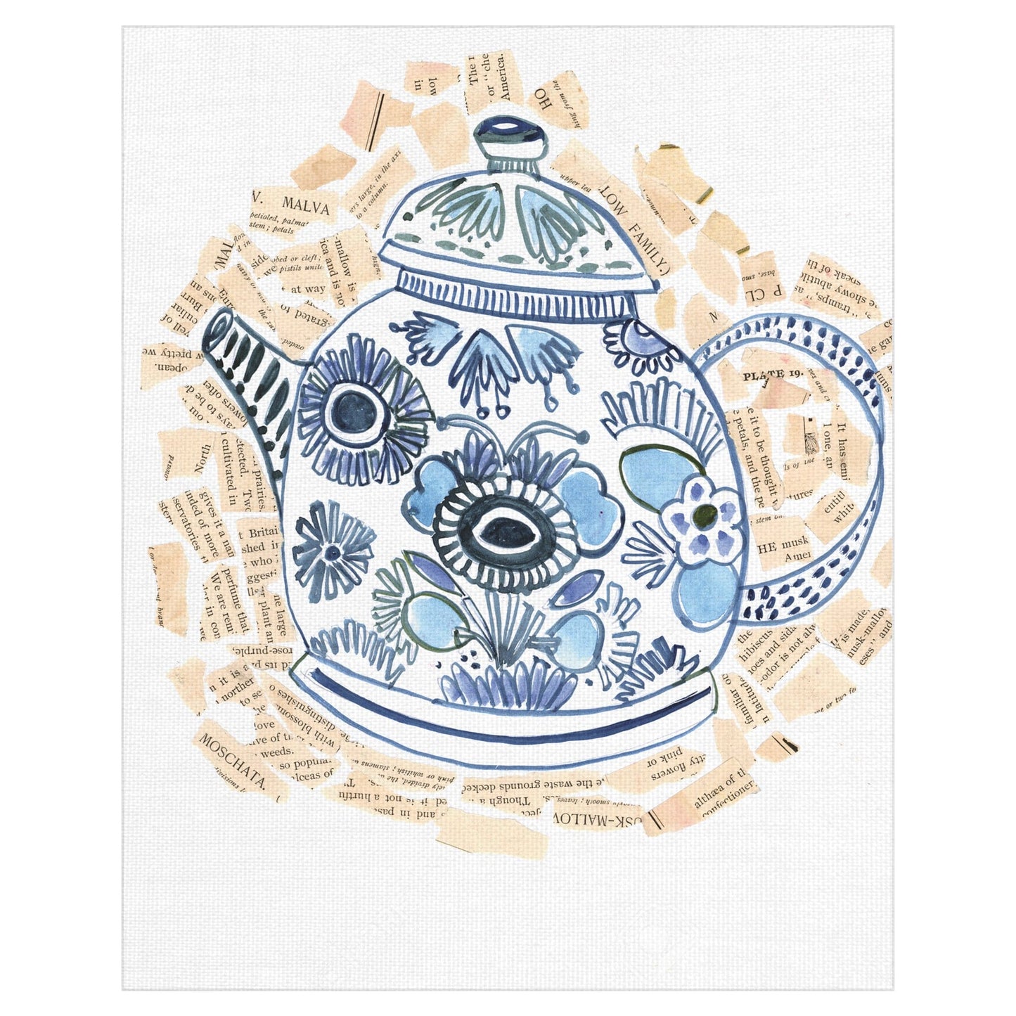 Hervidor de té azul - Sharon Nullmeyer