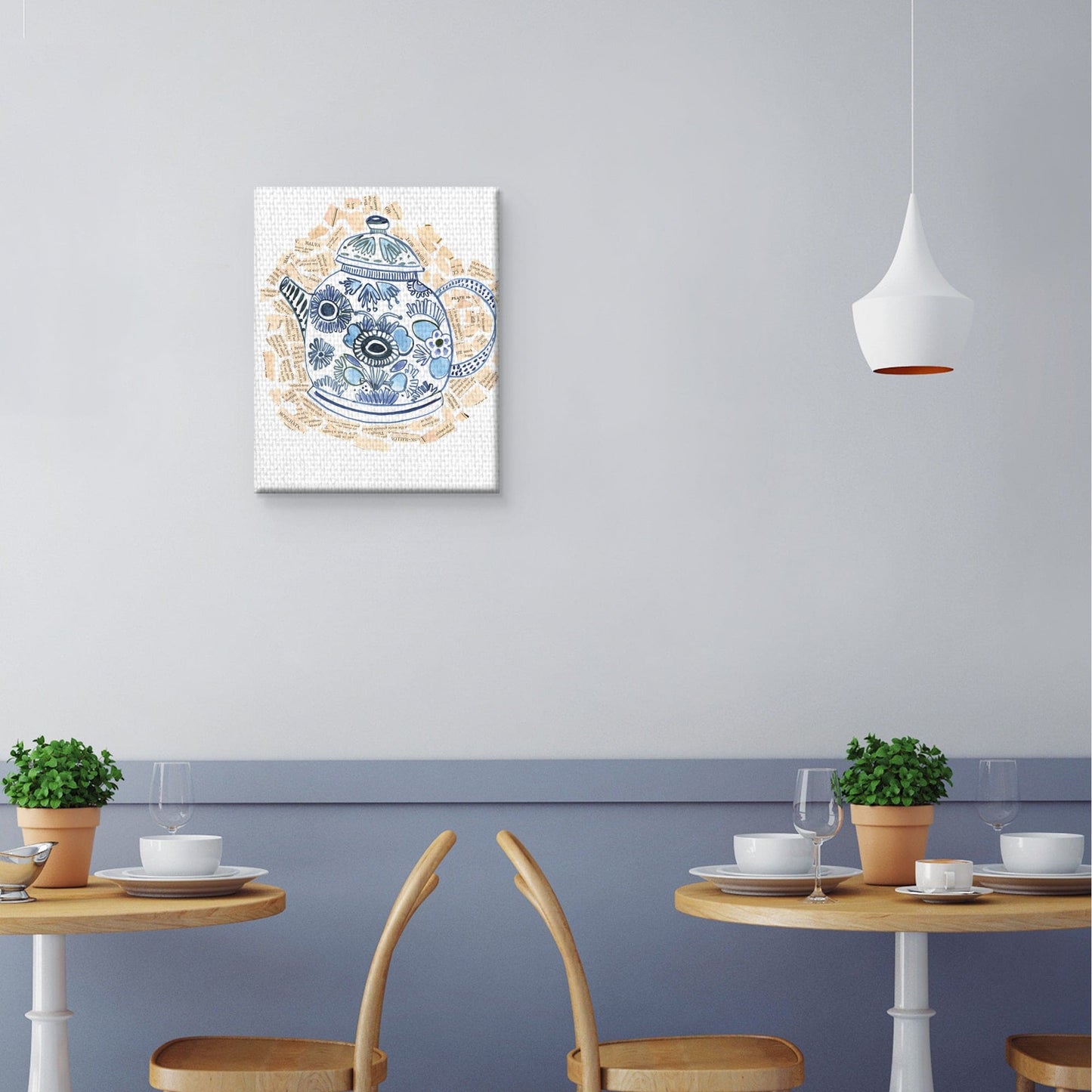 Hervidor de té azul - Sharon Nullmeyer
