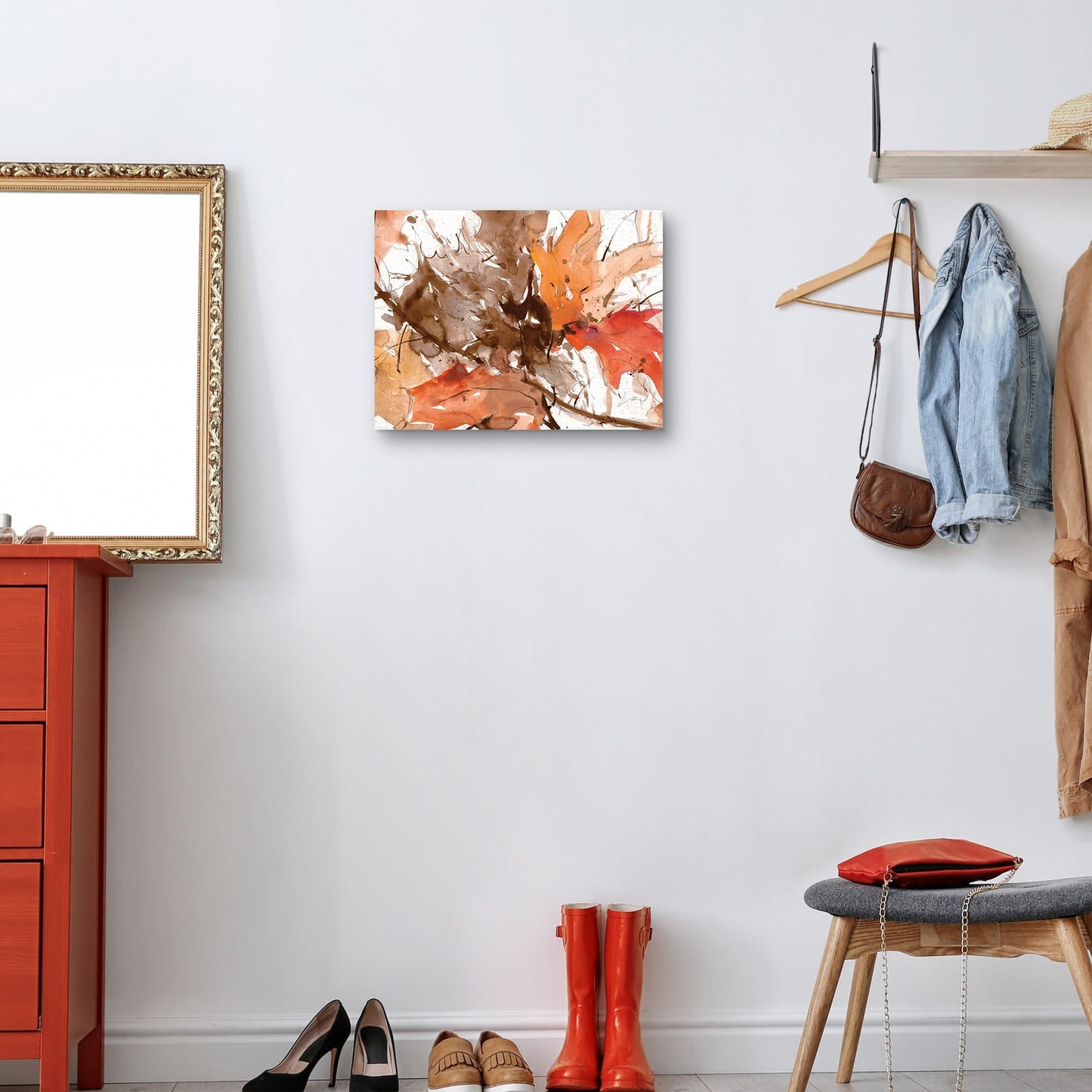 Acuarela Hojas de Otoño II - Samuel Dizon