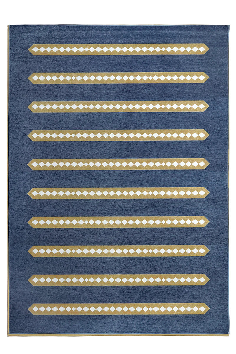 Alfombra lavable Dash and Dot Indigo Camel