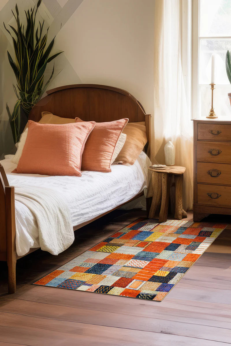 Alfombra lavable multicolor patchwork