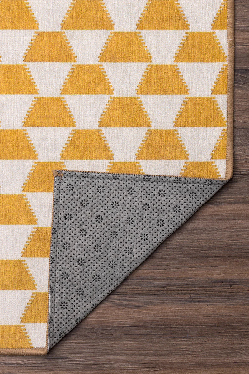 Alfombra lavable Yanis Oro amarillo