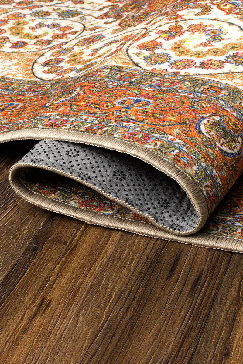Alfombra lavable Zahara Amber