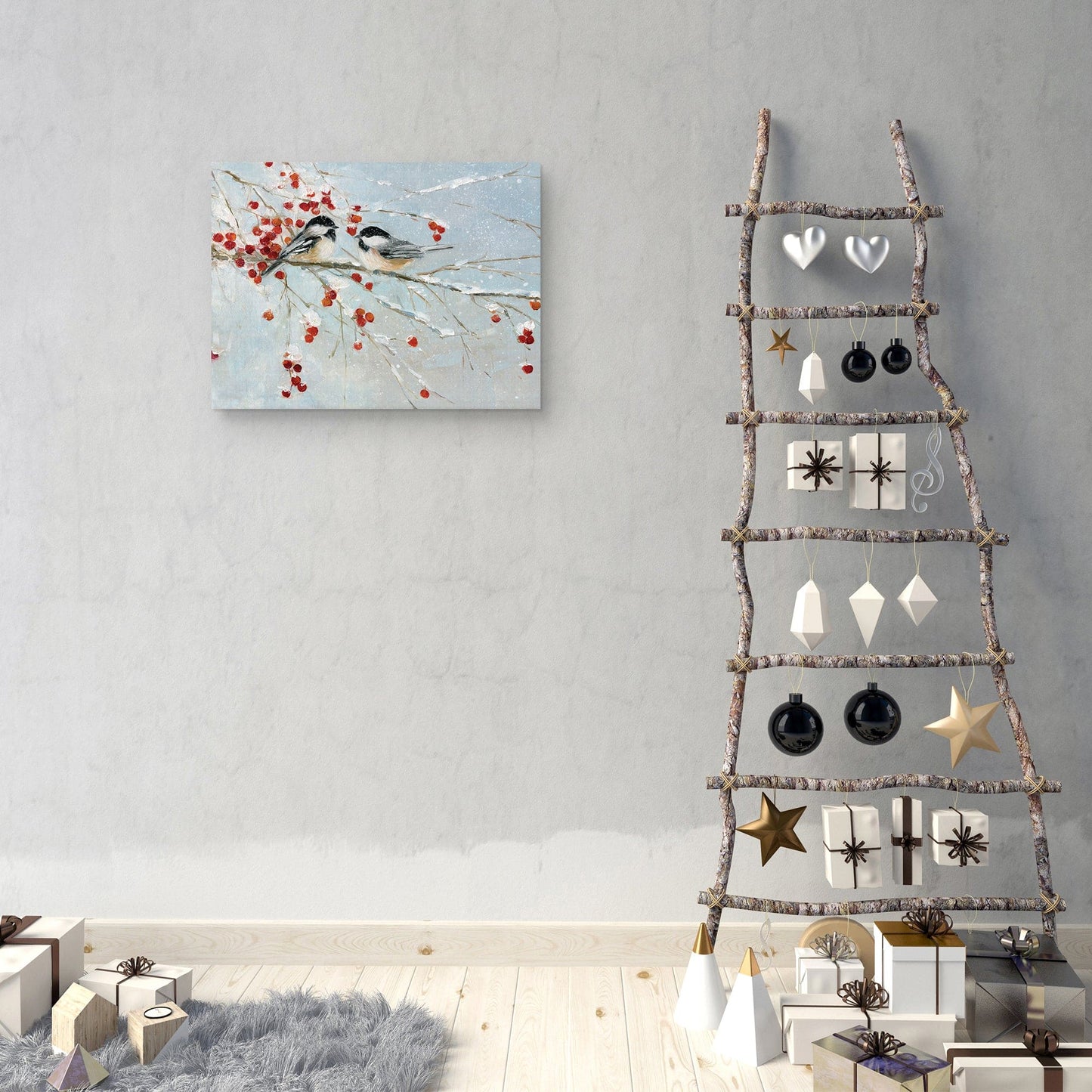 Carboneros en Invierno - Sally Swatland