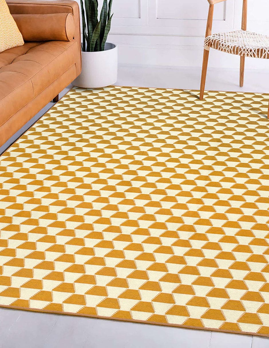 Tapete Decorativo Lavable Yanis Oro Amarillo