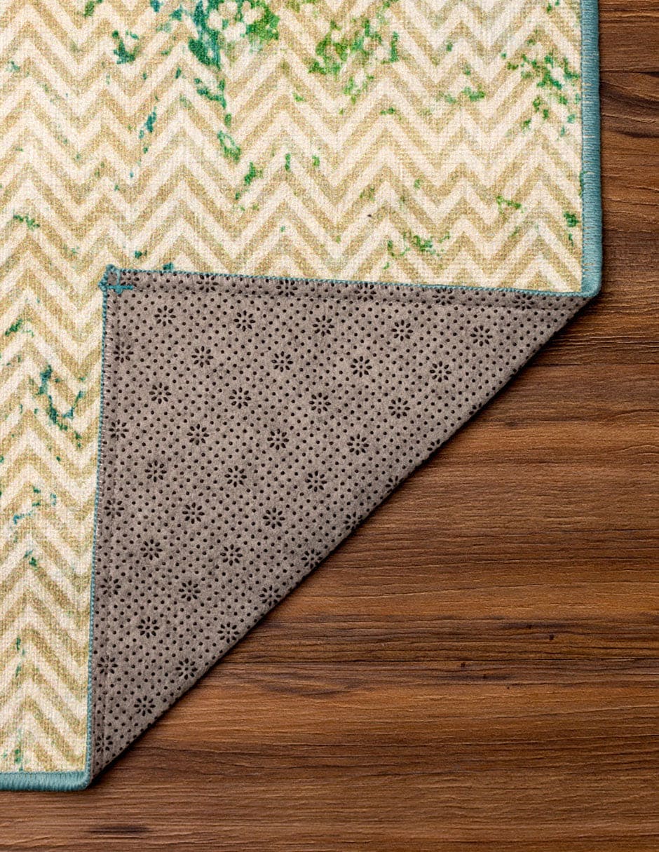 Tapete Decorativo lavable Hazel Chevron verde azulado