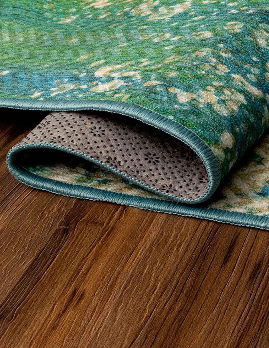 Tapete Decorativo lavable Hazel Chevron verde azulado