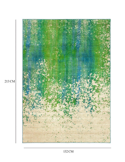 Tapete Decorativo lavable Hazel Chevron verde azulado