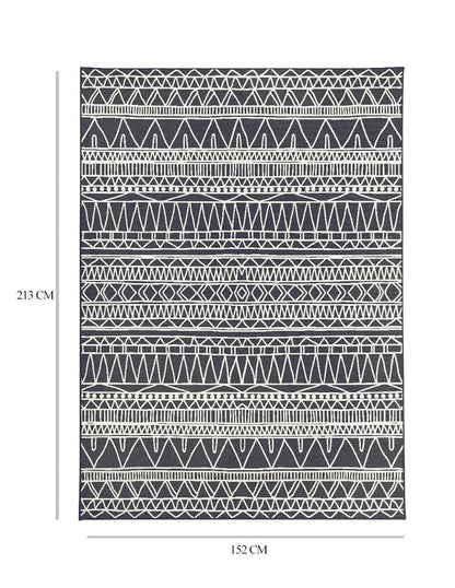 Tapete Decorativo lavable Chelsea Tribal Aztec en gris oscuro