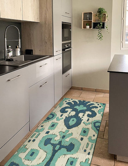 Tapete Decorativo Lavable Ocre Ikat
