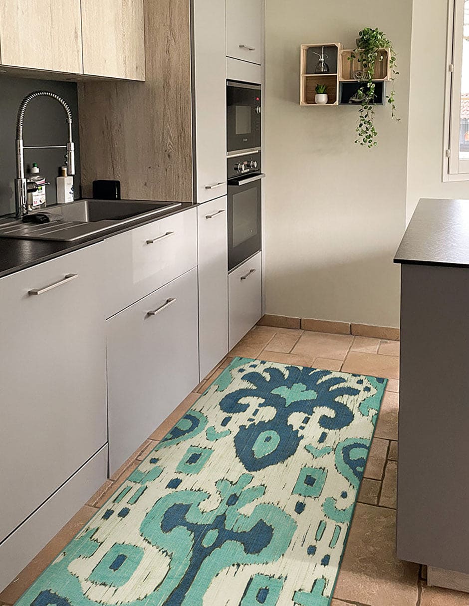 Tapete Decorativo Lavable Ocre Ikat