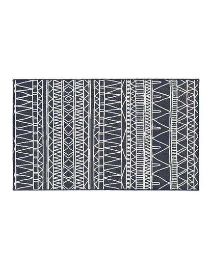 Tapete Decorativo lavable Chelsea Tribal Aztec en gris oscuro