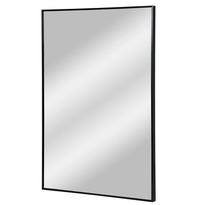 Espejo de pared moderno rectangular con marco de metal delgado