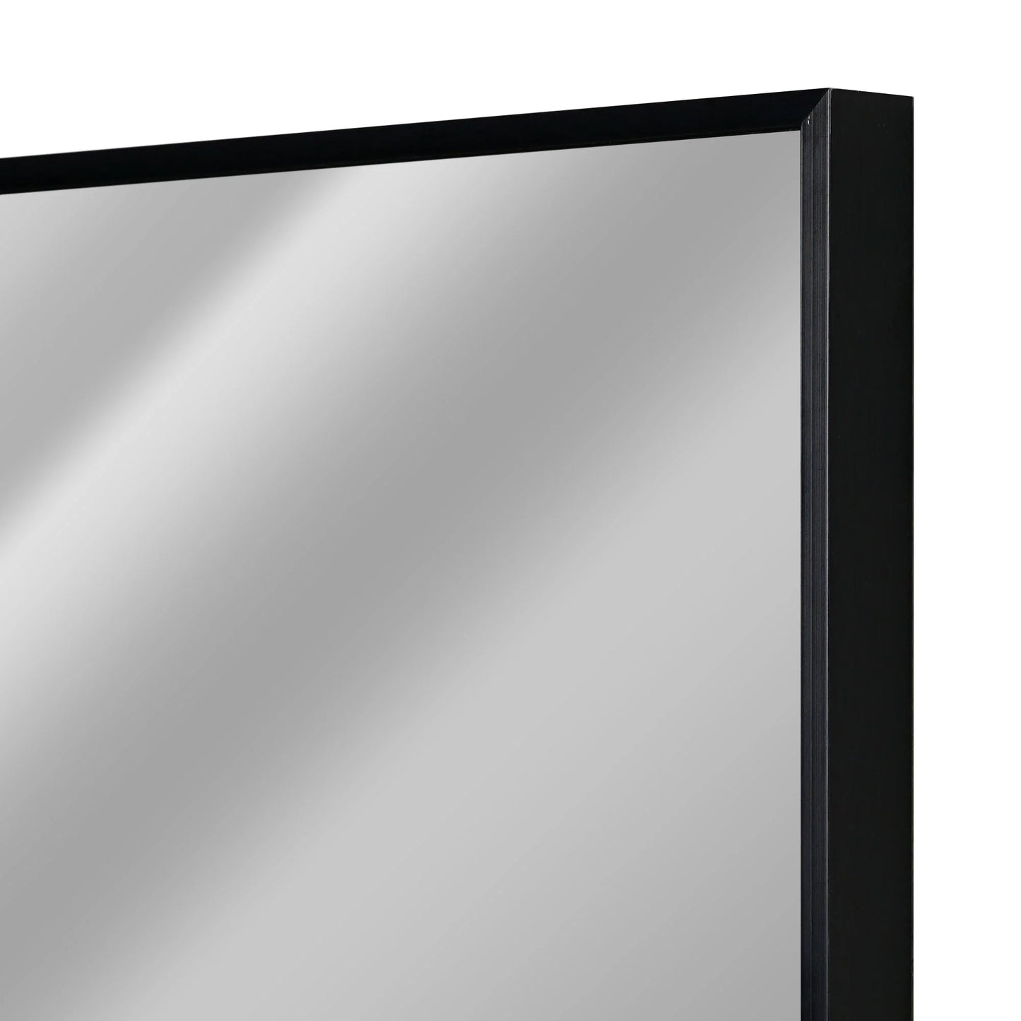 Espejo de pared moderno rectangular con marco de metal delgado