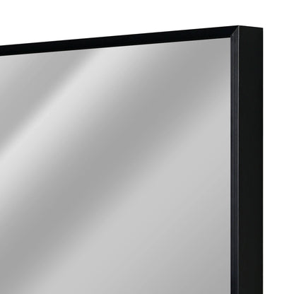 Espejo de pared moderno rectangular con marco de metal delgado