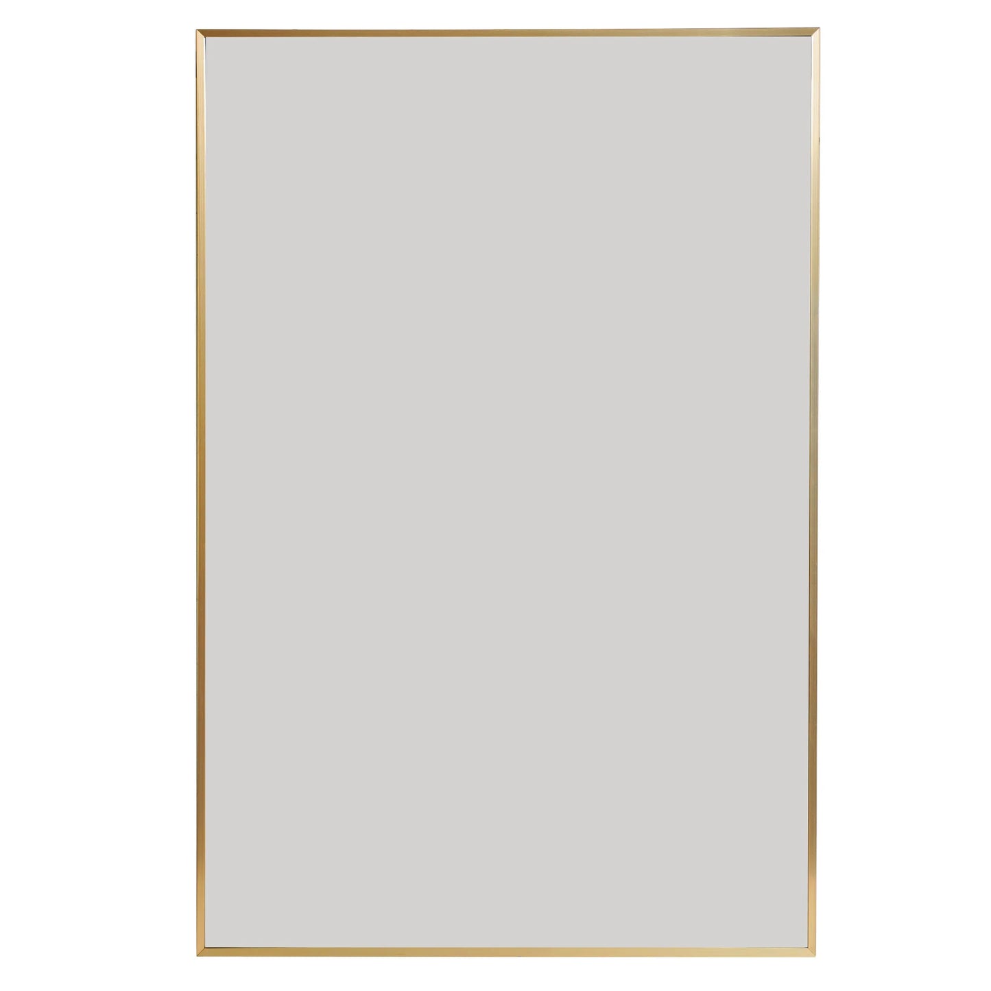 Espejo de pared moderno rectangular con marco de metal delgado