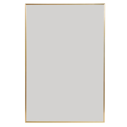 Espejo de pared moderno rectangular con marco de metal delgado