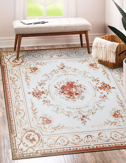 Tapete Decorativo Lavable Aubusson Beige