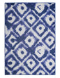 Tapete Decorativo Lavable Shibori Geométrica Diamante Azul