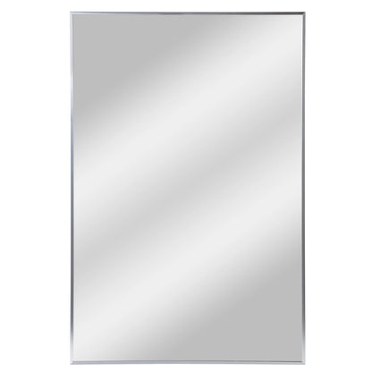 Espejo de pared moderno rectangular con marco de metal delgado