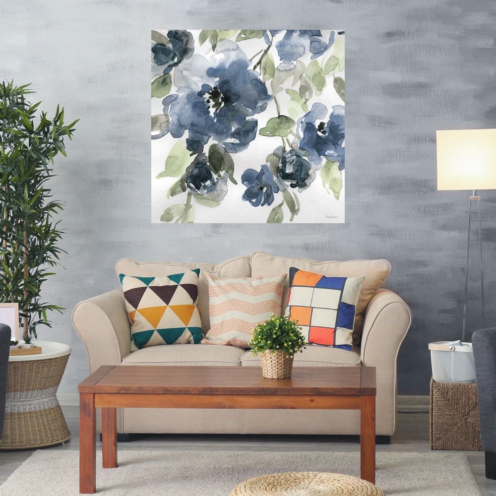 Flores Azules I Indigo - Carol Robinson