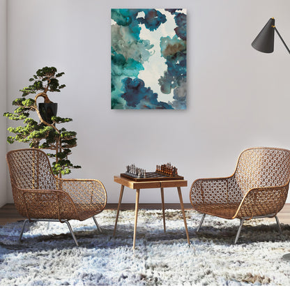 Lavado azul y agua - Willowbrook Fine Art