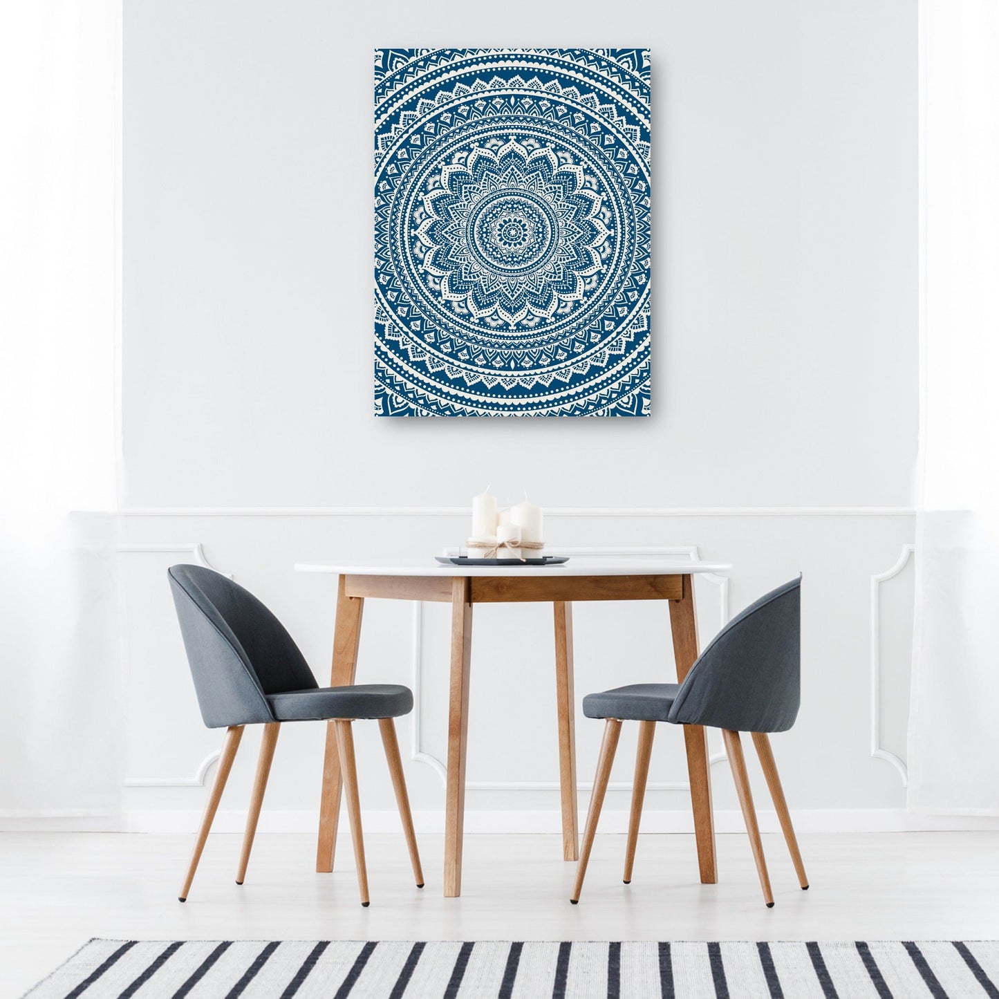 Medallón en Azul - Belle Maison