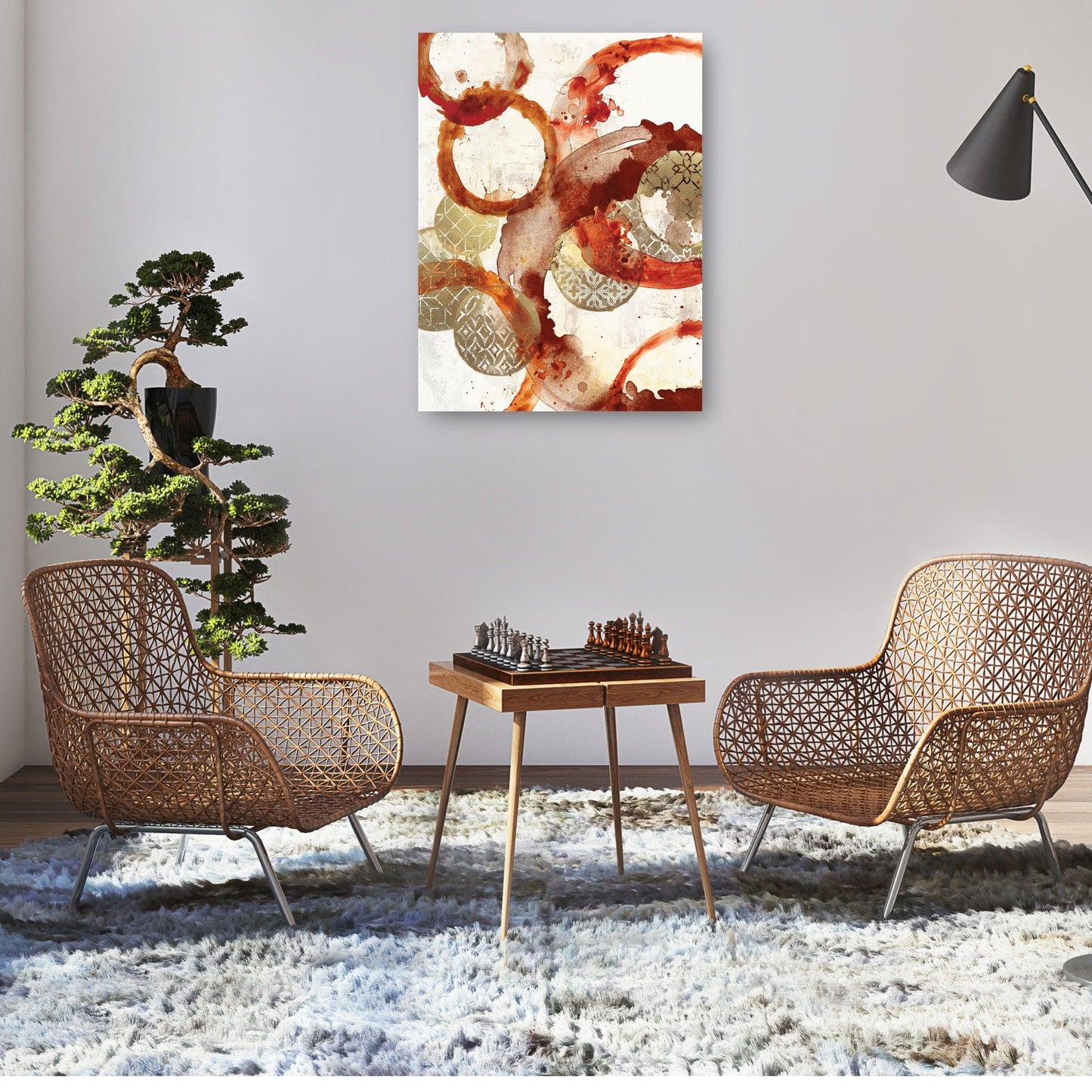 Remolinos de azafrán - Willowbrook Fine Art