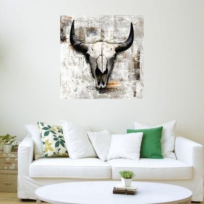 Craneo de Vaca Blanca II - Incado