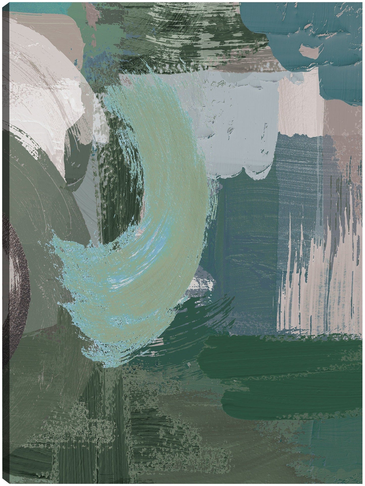 Resumen verde oliva - Willowbrook Fine Art